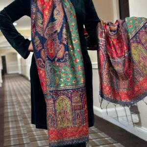Rang-e-Hina (Color of Hina) - Kani silk weaved shawl