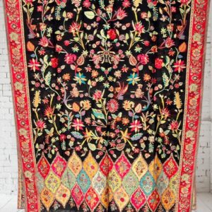 Gul-posh (Covered with flowers) Red- Kani woven shawl 000230