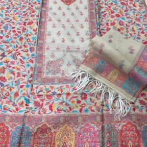 Nureh (Radiance) - 3pc Un-stiched Kani Woven Suit 000307